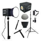 Iluminador Cob Zn-80 Bicolor C/ Tripé 2m E Ball 360 S