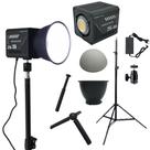 Iluminador COB ZN80 Bicolor com Tripé 2M e Ball Head 360