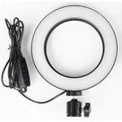 Iluminador De Led Com Tripe Ring Light Usb 16cm 3500k 5500k