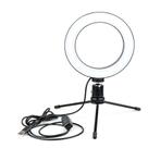 Iluminador De Led Com Tripe Ring Light Usb 16cm 3500k 6000k
