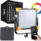 Iluminador De Led Profissional Completo Godox Ld75r Rgb Com Softbox Grid