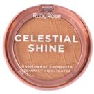 Iluminador Facial Compacto Celestial Shine Ruby Rose HBM701