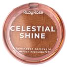 Iluminador Facial Compacto Celestial Shine Ruby Rose HBM701 Iluminador Facial Compacto Celestial Shine Ruby Rose HBM701