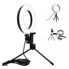 Iluminador LED 6 Polegadas com Suporte para Celular - Ideal para Vídeos e Fotos