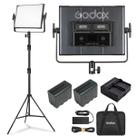 Iluminador Led Bicolor Godox 65W LDX50BI com Bateria Fonte Bivolt e Tripé Iluminador Led Bicolor Godox 65W LDX50BI com Bateria Fonte Bivolt e Tripé
