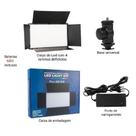 Iluminador LED U800 Soleste 1120 Leds 50W Bivolt com Fonte e Adaptador Articulado S