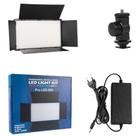 Iluminador painel 1120 leds 50w 12" c/ sapata câmeras fotografia vídeo sem bateria Iluminador painel 1120 leds 50w 12" c/ sapata câmeras fotografia vídeo sem bateria
