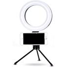 Iluminador Ring Light De 6 Polegadas Estrutura Preto Luz LED 110V/220V Iluminador Ring Light De 6 Polegadas Estrutura Preto Luz LED 110V/220V