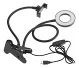 Iluminador Ring Light De Garra Suporte Celular Anel Luz Led