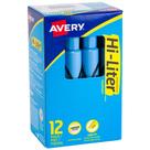 Iluminadores Avery Hi-Liter Desk-Style 12 Azul Claro Iluminadores Avery Hi-Liter Desk-Style 12 Azul Claro