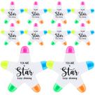 Iluminadores Chivertion Star, 30 peças, ponta de pincel multicolorida Iluminadores Chivertion Star, 30 peças, ponta de pincel multicolorida