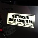 Ímã De Carro Refletivo Motorista Recém Habilitada Ímã De Carro Refletivo Motorista Recém Habilitada