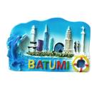 Ímã de geladeira 3D Batumi, resina artesanal, ímã de geladeira