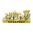 Ímã de geladeira 3D Budapest Chain Bridge Parlamento Húngaro Ímã de geladeira 3D Budapest Chain Bridge Parlamento Húngaro
