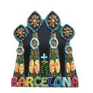 Imã de geladeira Barcelona Sagrada Familia 3D Resina 100g