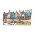 Ímã de geladeira Brugge Bélgica Resina 3D Colorida Landmark Ímã de geladeira Brugge Bélgica Resina 3D Colorida Landmark