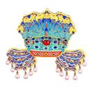 Ímã de geladeira Creative 3D Resin Chinese Phoenix Crown Ímã de geladeira Creative 3D Resin Chinese Phoenix Crown