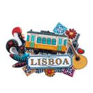 Imã de geladeira Creative Souvenir Decorative Tram Rooster Lisbon