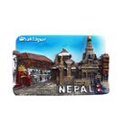 Ímã de geladeira de lembrança 3D Nepal Bhaktapur Resin Temple 100g