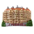 Ímã de geladeira feito à mão em resina 3D La Pedrera Barcelona Ímã de geladeira feito à mão em resina 3D La Pedrera Barcelona