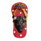 Ímã de geladeira feito à mão na Espanha Bull Head Flip Flop, resina 3D
