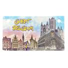 Ímã de geladeira Gent Belgium 3D Metal Decorativo 10x5,6cm Ímã de geladeira Gent Belgium 3D Metal Decorativo 10x5,6cm
