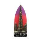 Imã de geladeira Khalifas Dubai Landmark 3D Souvenir 4x9,5 cm