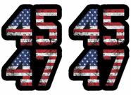 Ímã de Geladeira Limecute - 2 Unidades - Bandeira Americana Trump 2024 (10x15cm)