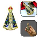 Imã de Geladeira Nossa Senhora Aparecida Dourado