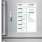 Ímã de geladeira porta recados planner 20 x 30cm modelo branco