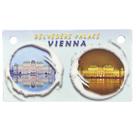 Ímã de geladeira Vienna Belvedere Palace Iron 10x5,6cm 60g