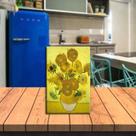 Imã Decor de Geladeira Quadro Girassóis Van Gogh Produto High-end