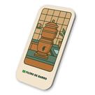 Imã Filtro de Barro Simbolo Brasileiro 3x6cm De Metal