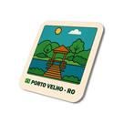Imã Geladeira Porto Velho- Rondônia Brasil 5x5cm De Metal Imã Geladeira Porto Velho- Rondônia Brasil 5x5cm De Metal