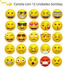 Imã Lousa Magnética Geladeira Emoji 12 Unids Sortidas