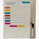 Imã Lousa Magnética Planner Quadro Porta Recados p/ Geladeira