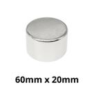 Imã Neodímio Bloco Magnético N35 60 x 20 mm Super Forte Potente