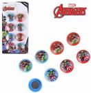 Ima Prendedor Magnetico Multiuso Vingadores Avengers Colors Kit Com 8 Pecas 3Cm De Ø - Etipel