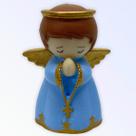 Imagem Anjinho Azul Escultura Resina Estátua 07 cm