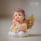 Imagem Anjo Anjinho Baby 9cm Infantil Resina Importado