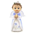 Imagem Anjo da Guarda Azul Musical com Led Importado Resina 22 cm Imagem Anjo da Guarda Azul Musical com Led Importado Resina 22 cm