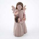 Imagem Anjo da Guarda com Menina Resina 6,5 cm