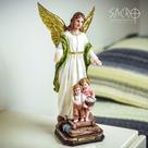 Imagem Anjo Da Guarda Resina Importada 30cm
