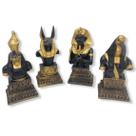 Imagem Anúbis/Tutankmon/Horus/Thot Escultura Resina 15 cm