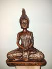 Imagem "buda sentado" de gesso