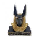 Imagem Busto Anubis Escultura Resina Estátua 10 cm
