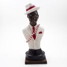 Imagem Busto Zé Pilintra Resina 20 cm Imagem Busto Zé Pilintra Resina 20 cm
