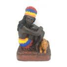 Imagem Cabocla Jurema Color Escultura Resina Estatua 16 Cm Imagem Cabocla Jurema Color Escultura Resina Estatua 16 Cm