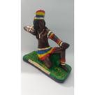 Imagem Cabocla Jurema Flecheira Escultura Gesso 20 Cm