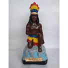 Imagem Caboclo 7 Cachoeiras Escultura Gesso 20 Cm